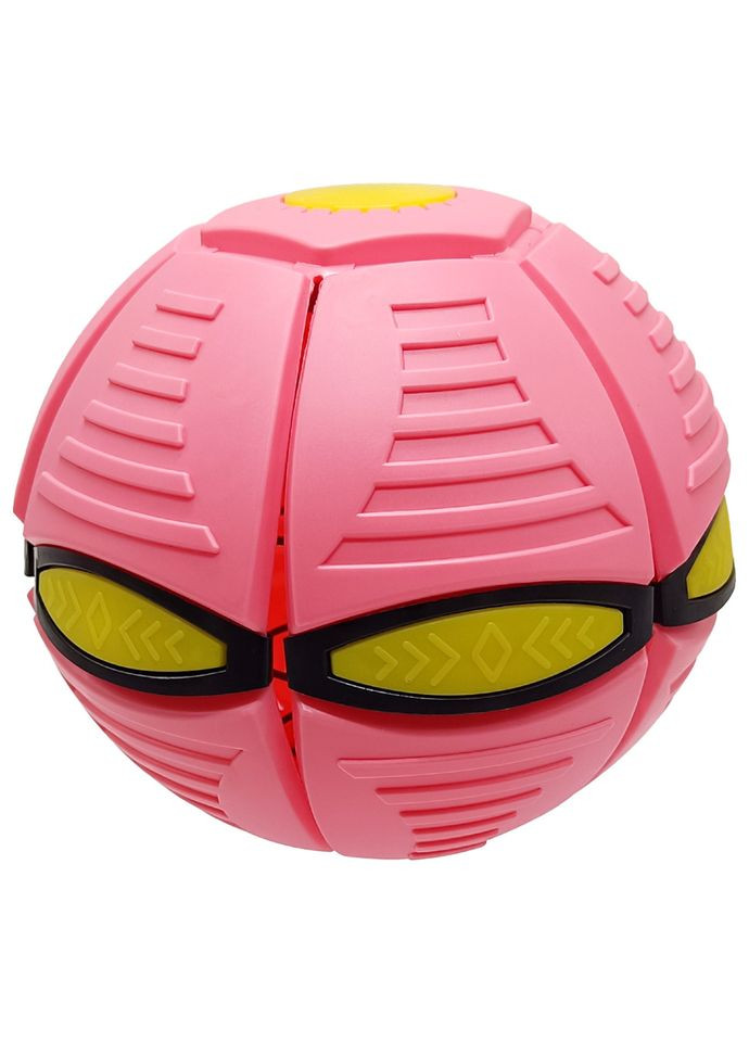 Летящий трансформерный мяч 1002-3(Pink) светится No Brand (354774363)