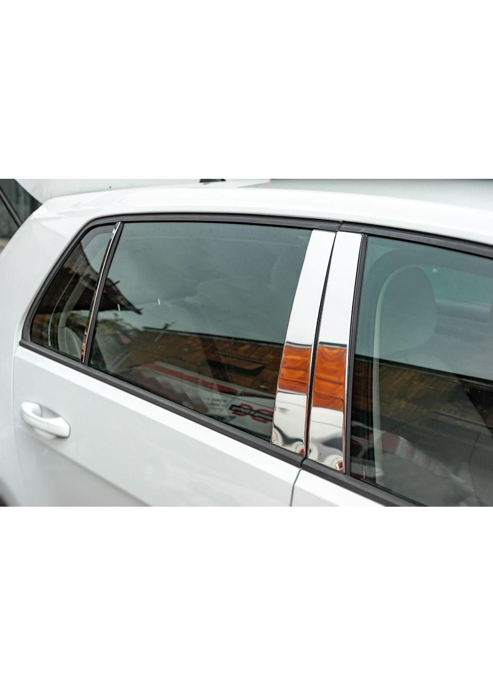 Накладки на стійки (нерж) для Volkswagen Golf 7/E-Golf 2012-2020 рр CARMOS (391758059)