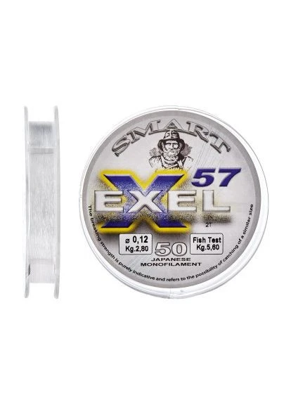 Волосінь Exel 57 50m 0.14mm 3.0kg (1300.32.56) Smart (397877982)
