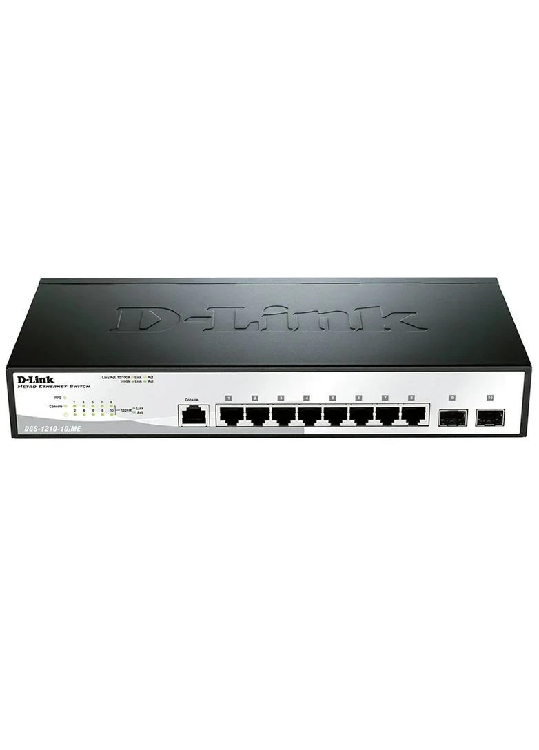 Комутатор 8 портів 10/100/1000Base-T 2 SFP пасивне охолодження D-Link (393512988)