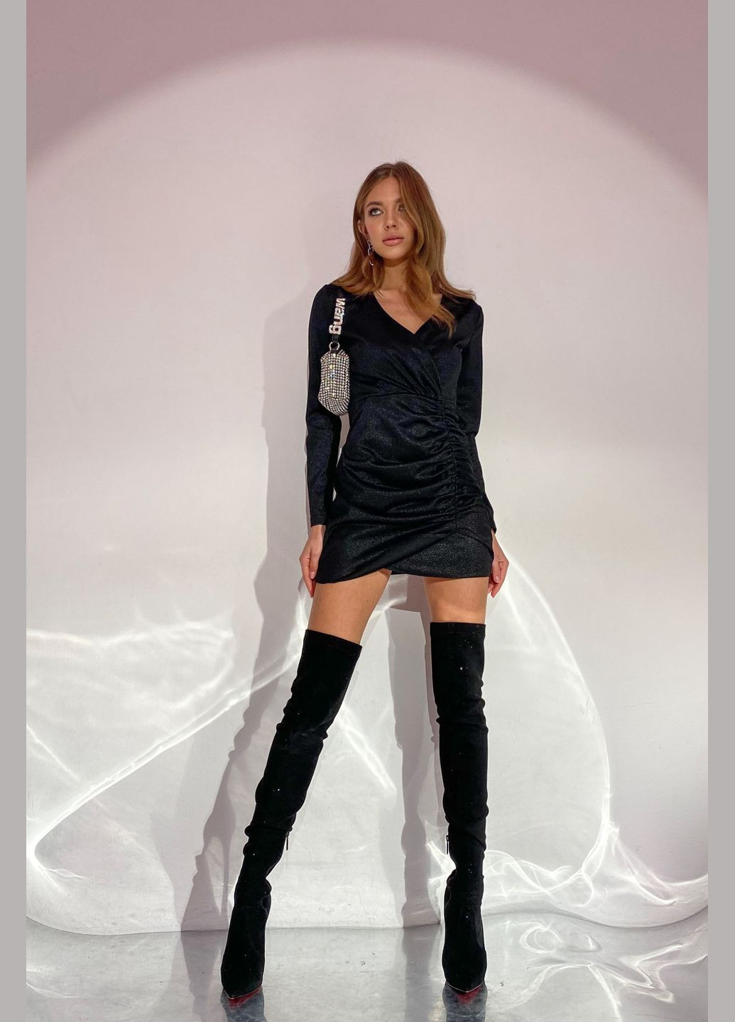 Чорна святковий, коктейльна, вечірня сукня Liton