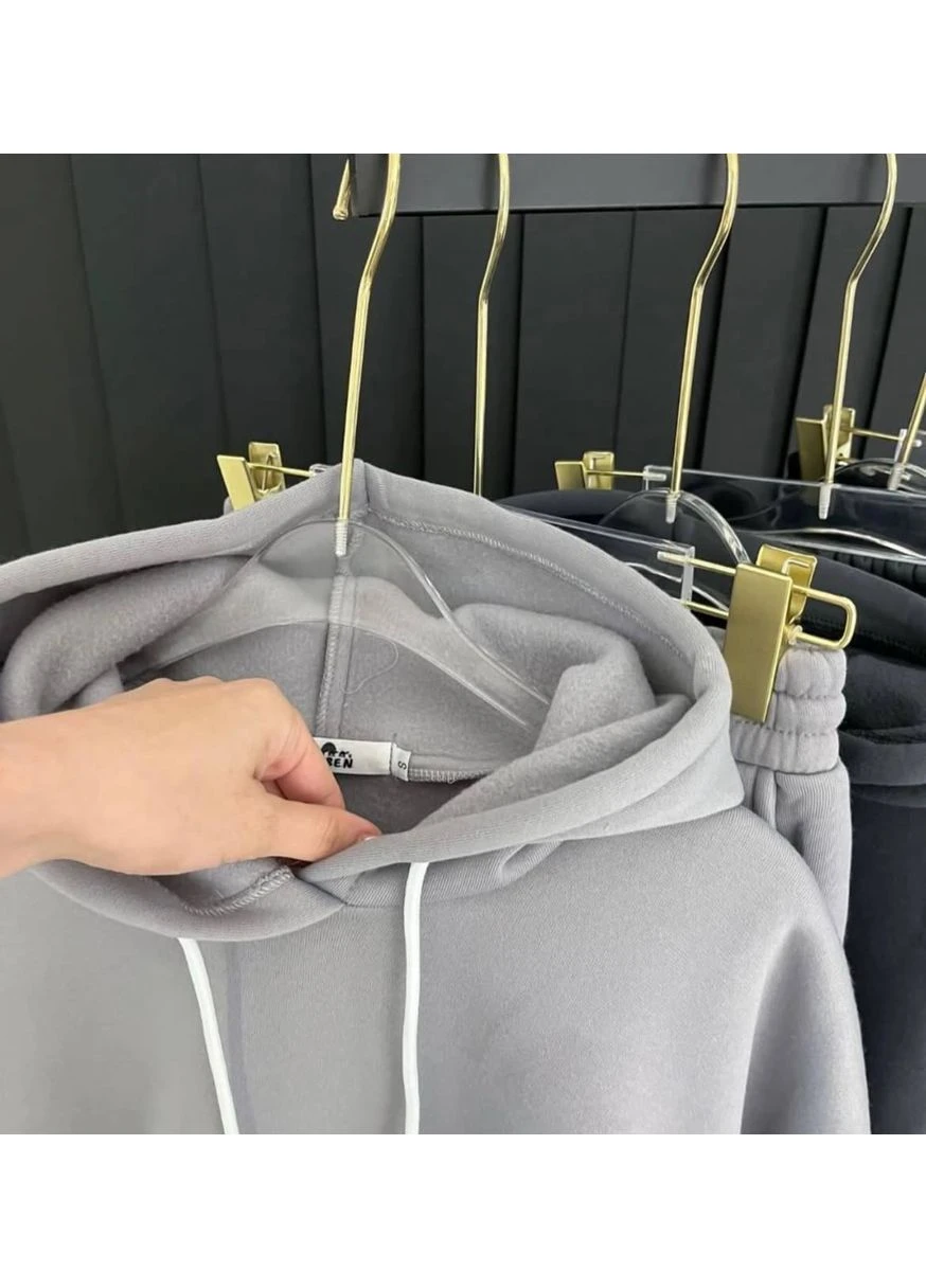 Женский теплый спортивный костюм из тринитки на флисе No Brand (371689649)