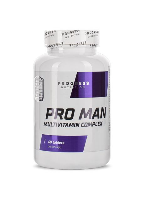 Витамины и минералы Pro Man, 60 таблеток Progress Nutrition (322580313)