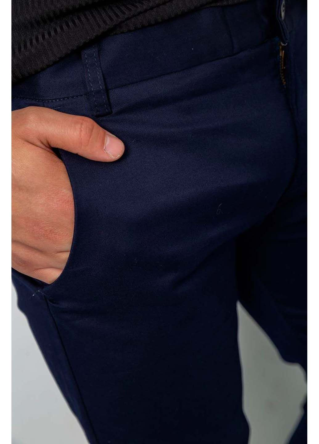 Темно-синие классические демисезонные брюки Ager