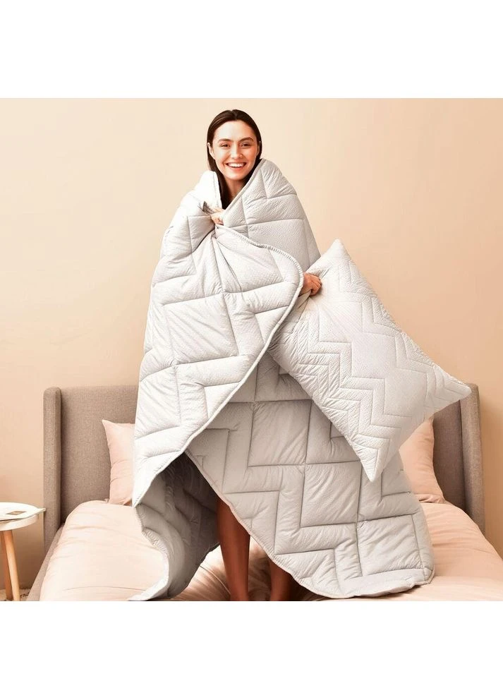 Ковдра всесезонна 140×210 Nordic Comfort антиалергенна сірий перламутр (8-34648*002) IDEIA (394555749)
