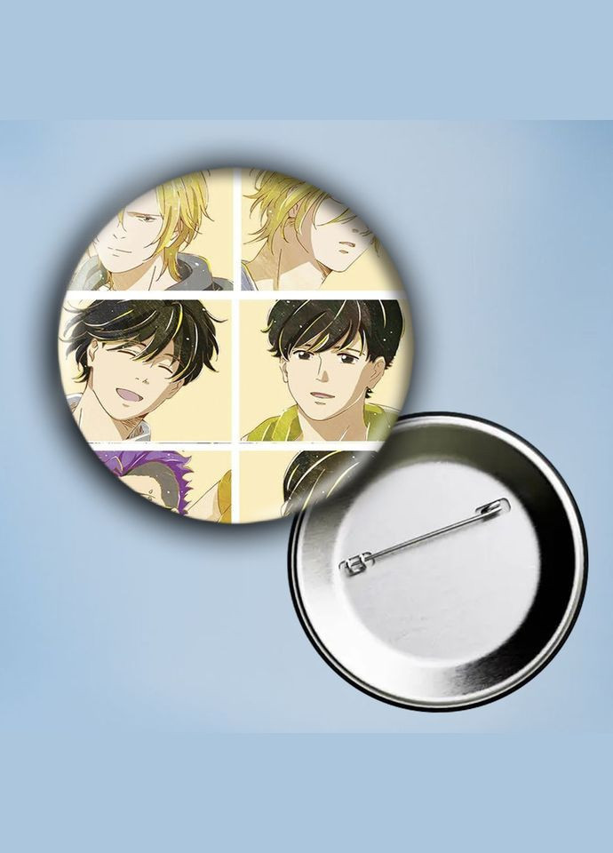 Значок на булавке Аніме Бананова риба #11 металевий 56 мм No Brand (304509062)