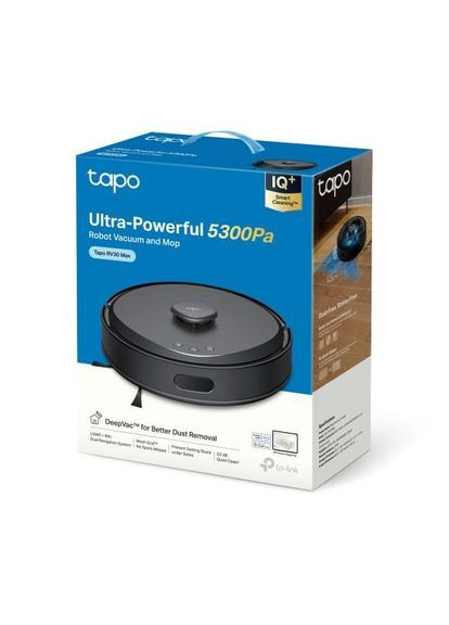 Робот-пилосос з вологим прибиранням, датчиком LiDAR, Tapo RV30 Max TP-Link (384662748)