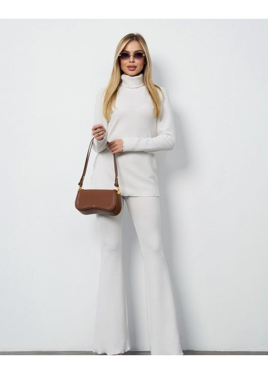 Ангоровий костюм із брюками кльош ISSA PLUS (366883709)