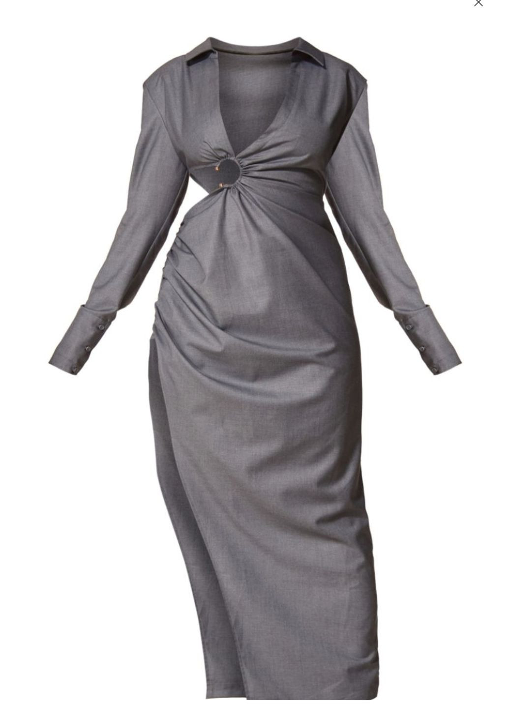 Серое платье PrettyLittleThing