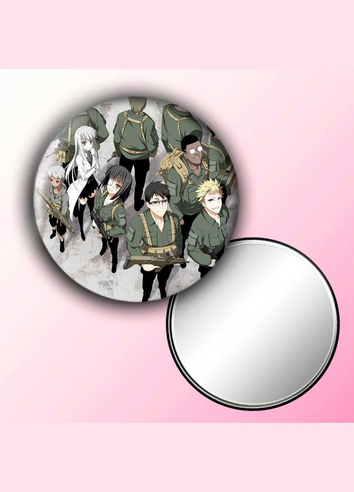 Дзеркальце косметичне кишенькове Аніме Колекція Джюнд Іто #0002 із малюнком круглий 56 мм No Brand (309156334)