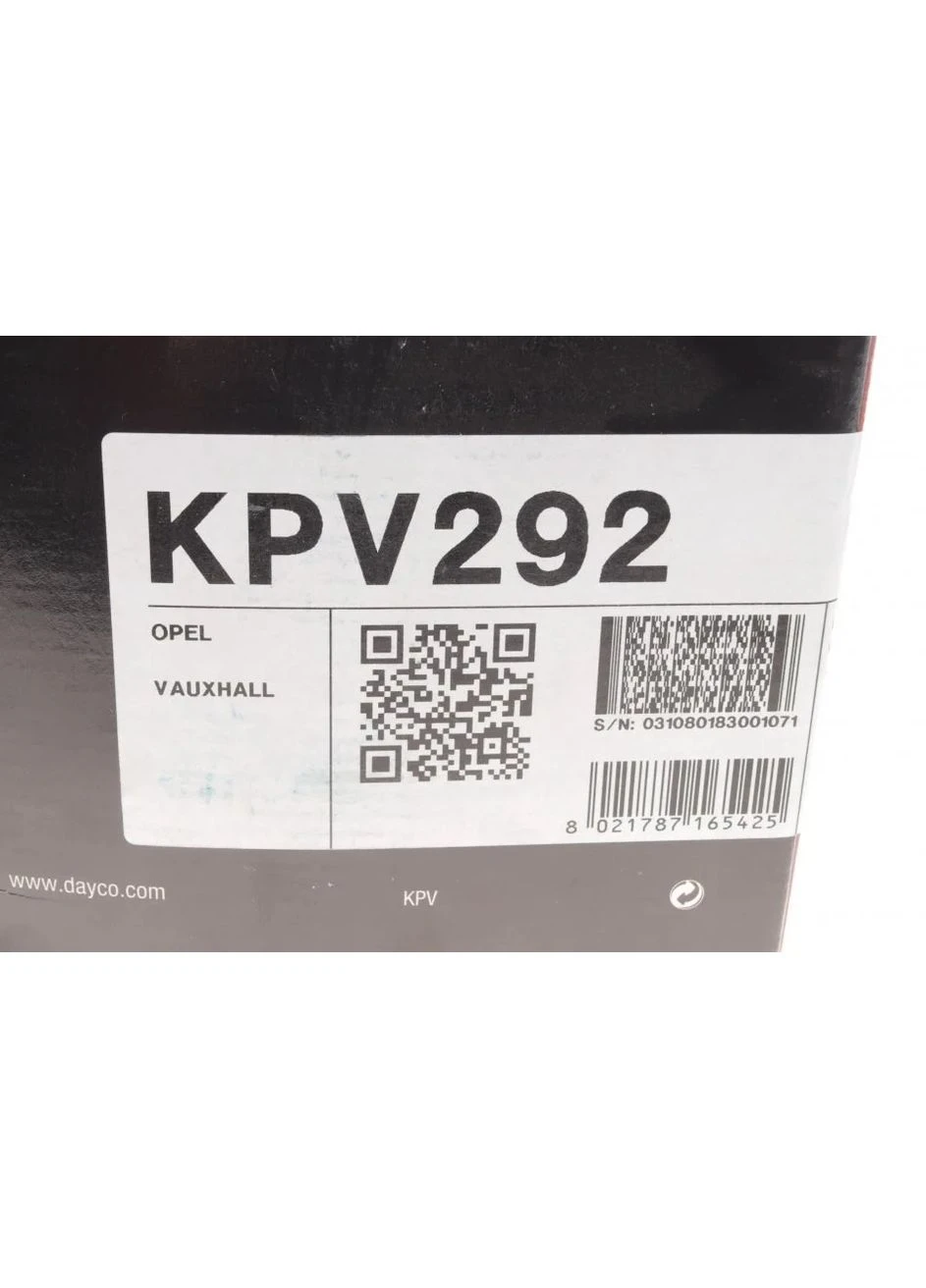 Комплект ремня генератора Opel Astra 09-14/Corsa 1.3 CDTI 06-14 KPV292 (opt-om) Dayco (391164191)
