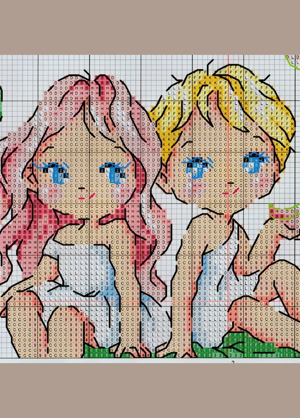 Набір для вишивання за нанесеною на канву схемою "6 Cuties 2". AIDA 14CT printed 58*28 см Joy Sunday (313614195)