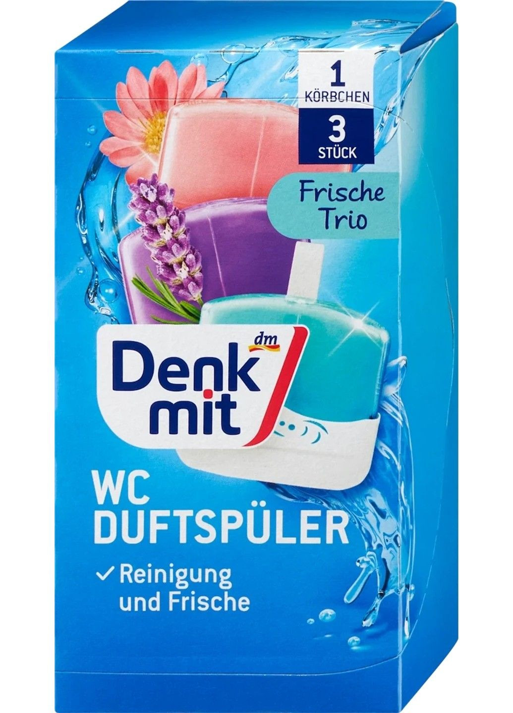 Туалетні блоки для унітазу Frische-Trio 3шт Denkmit (341278523)