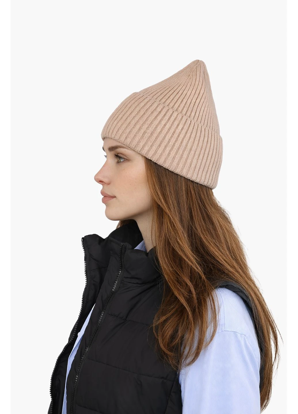 Шапка женская цвет бежевый TSB-00291185 Top Hat (390460417)