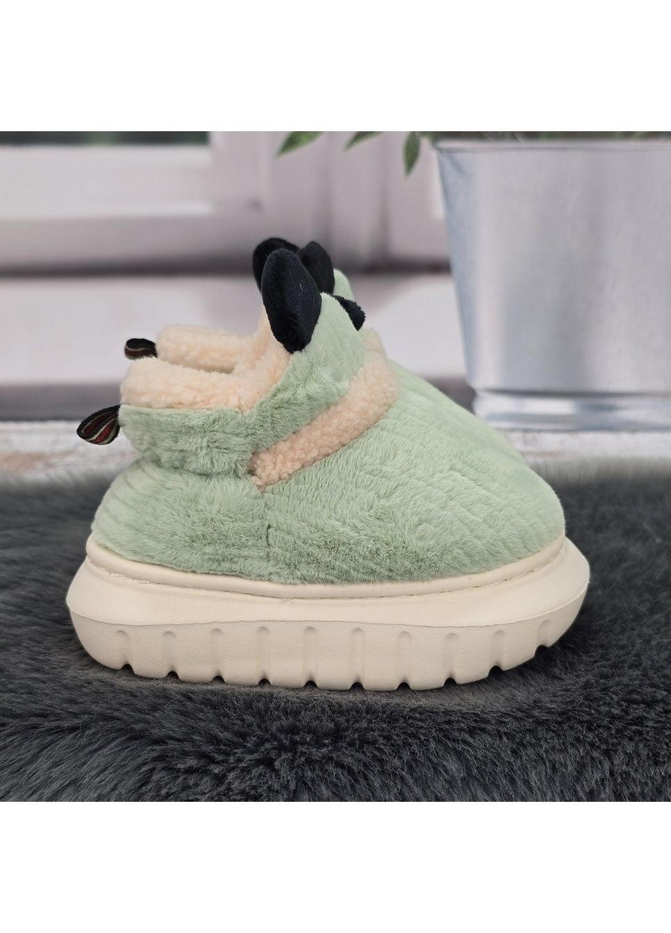 Тапочки чуні дитячі вельветові на об'ємній пінковій підошві Lion (370303131)