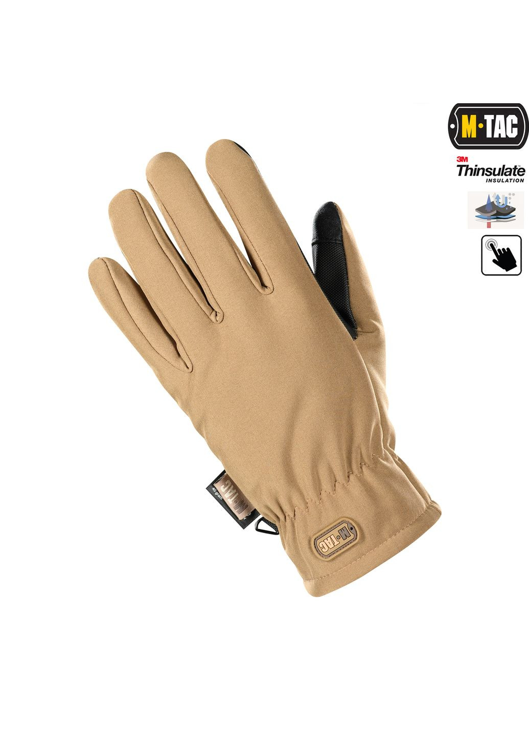 Перчатки Soft Shell Thinsulate Coyote Brown (L) M-TAC (303411116)