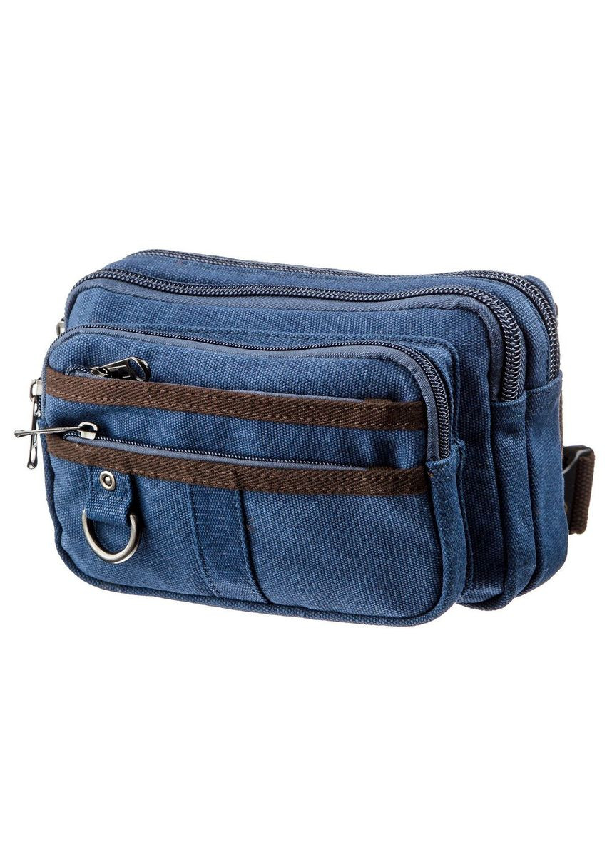 Сумка мужская через плечо бананка на пояс 20158 синый Vintage (302008044)