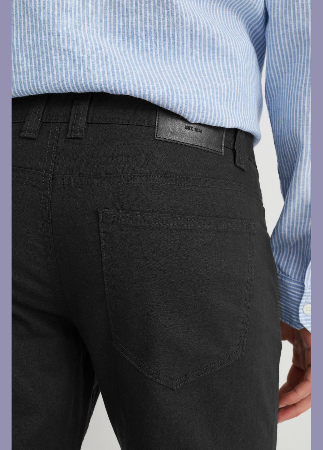 Черные кэжуал летние брюки C&A