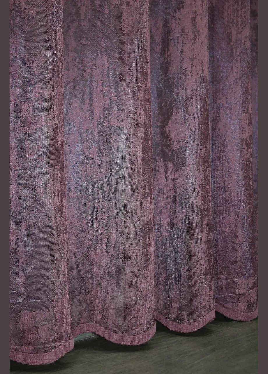 Тюль мраморная жаккардовая в зал Гардина Шоколад 300x270 см (tul-1400т-5) No Brand (306633555)