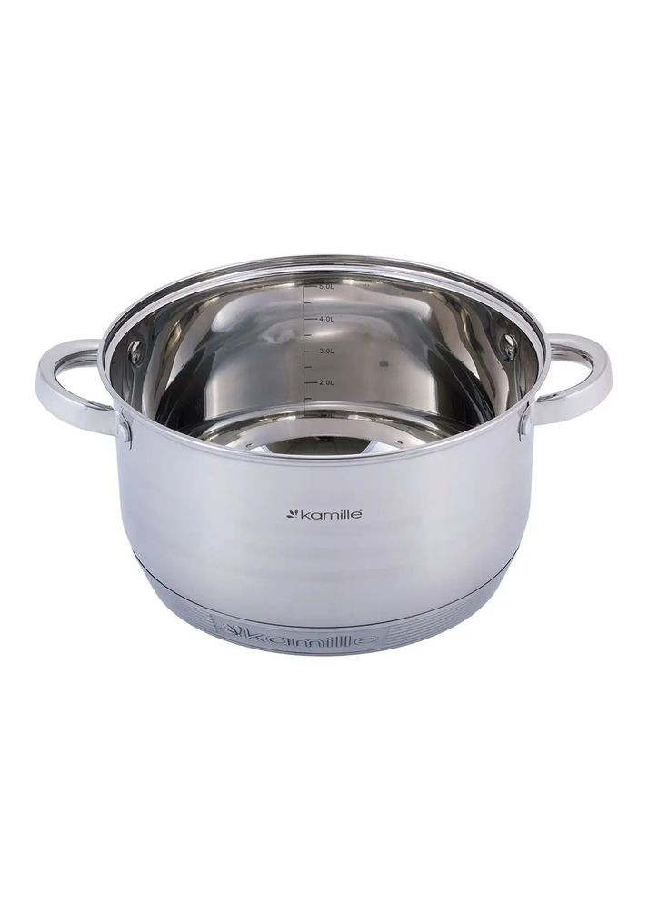 Кастрюля с крышкой 5 л KM4913 Kamille (316613495)