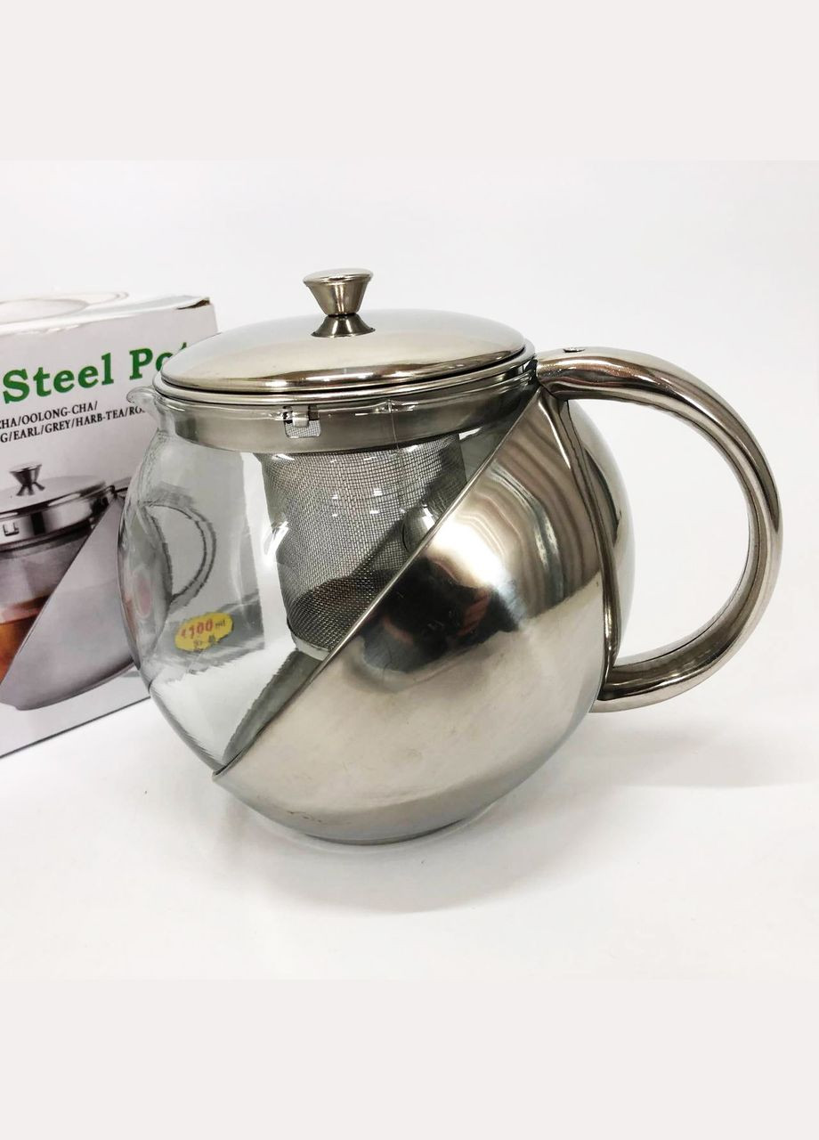 Заварник для кухні UN-1164 1.10 л, Гарний заварник, Скляний заварювальний чайник для PH-700 чаю чайники Unique (349822316)