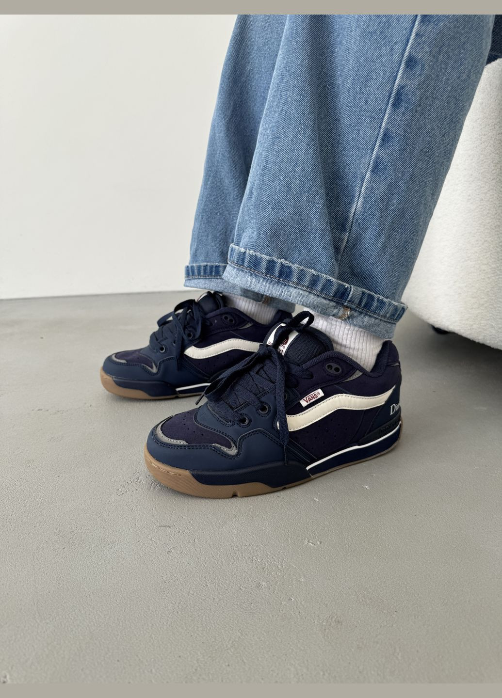 Кроссовки женские и мужские Vans Rowley XLT x Dime blue | Ванс Ровли ХТЛ синие No Brand синие демисезоны (316231468)