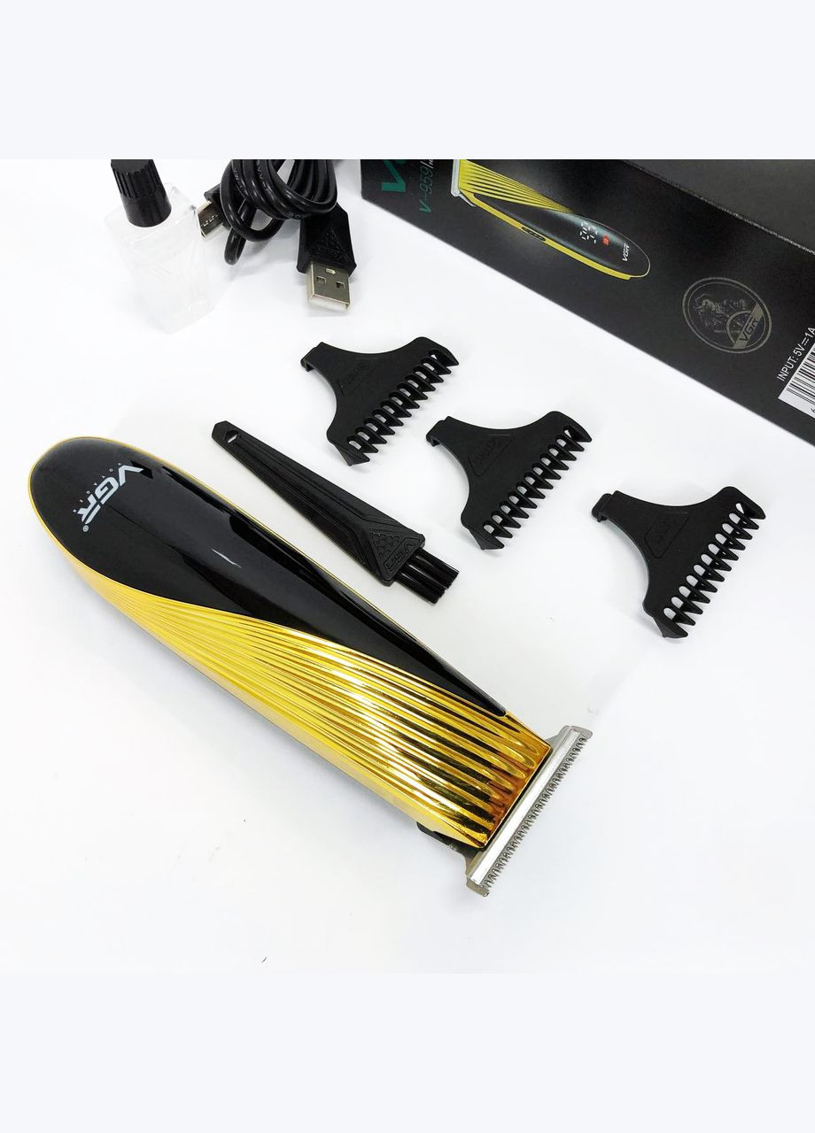 Машинка для стрижки акумуляторна V-959 тример для волосся та бороди VGR (364666063)