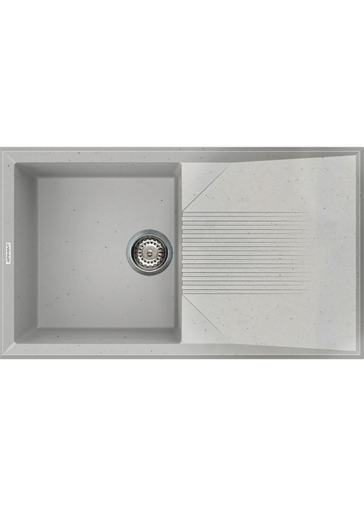 Кухонная мойка из искусственного камня/кварцевая 850х500х240мм, прямоугольная NOVAK Old-Stone Молочный (33820850500) Adamant (370769894)