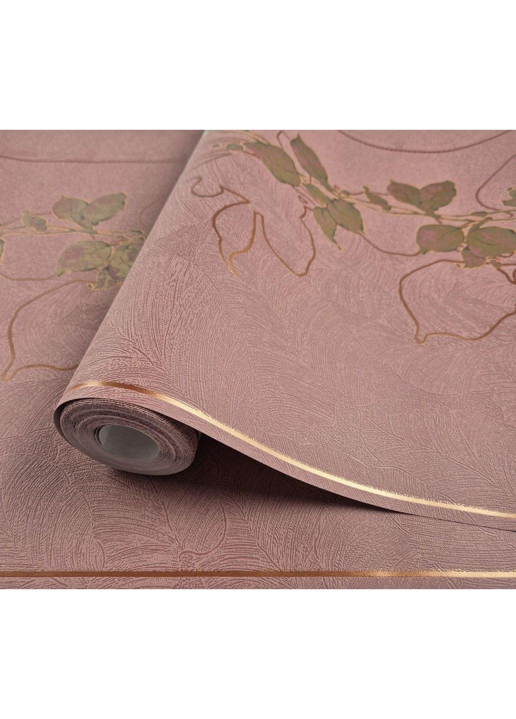 Обои виниловые на флизелине 0.53 × 10.05 м 57940, грязно-розовые для спальни, гостиной, коридора MARBURG (368895777)