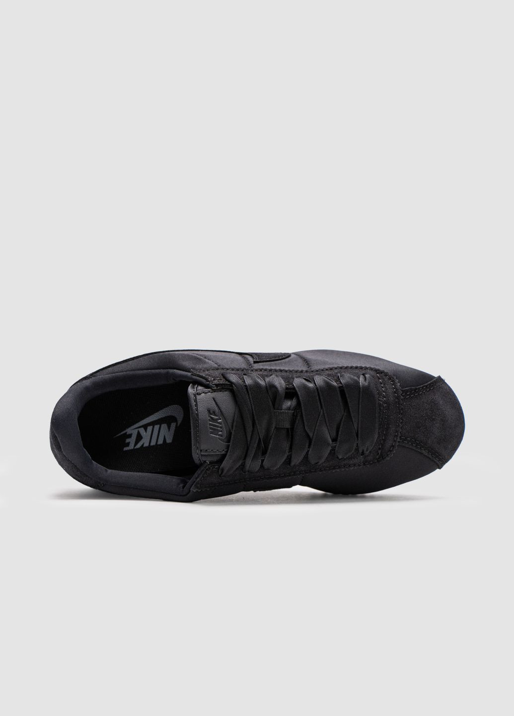 Кроссовки женские Nike Black No Brand Cortez Triple чёрные демисезоны (332051079)