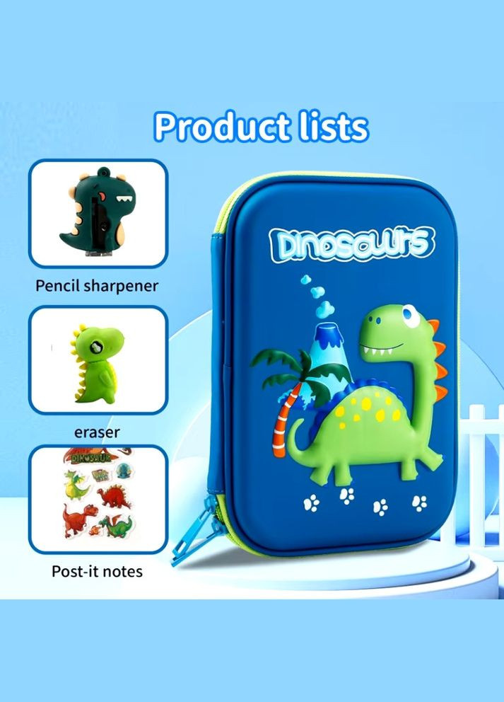 Крутий пенал із єдинорогом, набір канцелярського приладдя, пенал із 3D-елементом 26 шт. Eva (307806509)