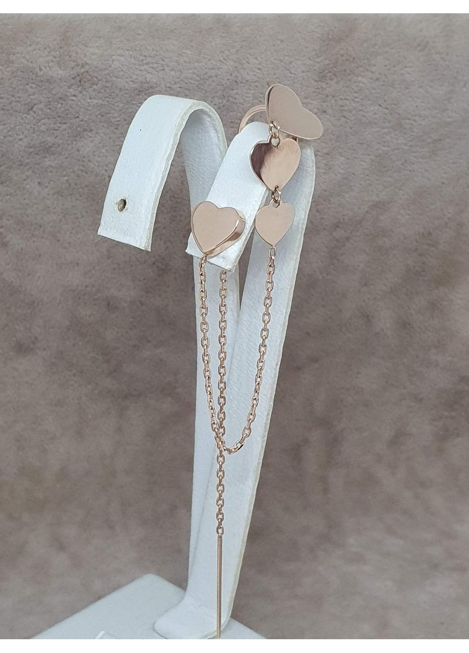 Золотая серьга с каффой на хеликс. 210047 FAVORITUM (362947016)