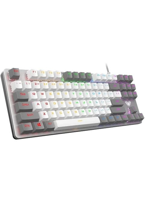 Клавіатура F3287 KRGD Blue EN/UA Grey/White Aula (368788853)