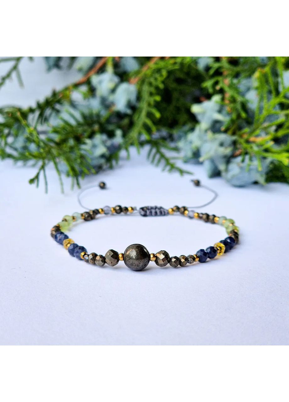 Браслет талисман для знака зодиака Дева из натуральных камней на затяжке d-6х4-3-2мм+- No Brand Браслет (362695413)