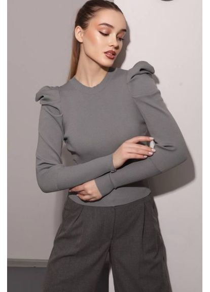 Лонгслів з фігурними плечима,, розмір 42 (арт. 415) No Brand (350886185)