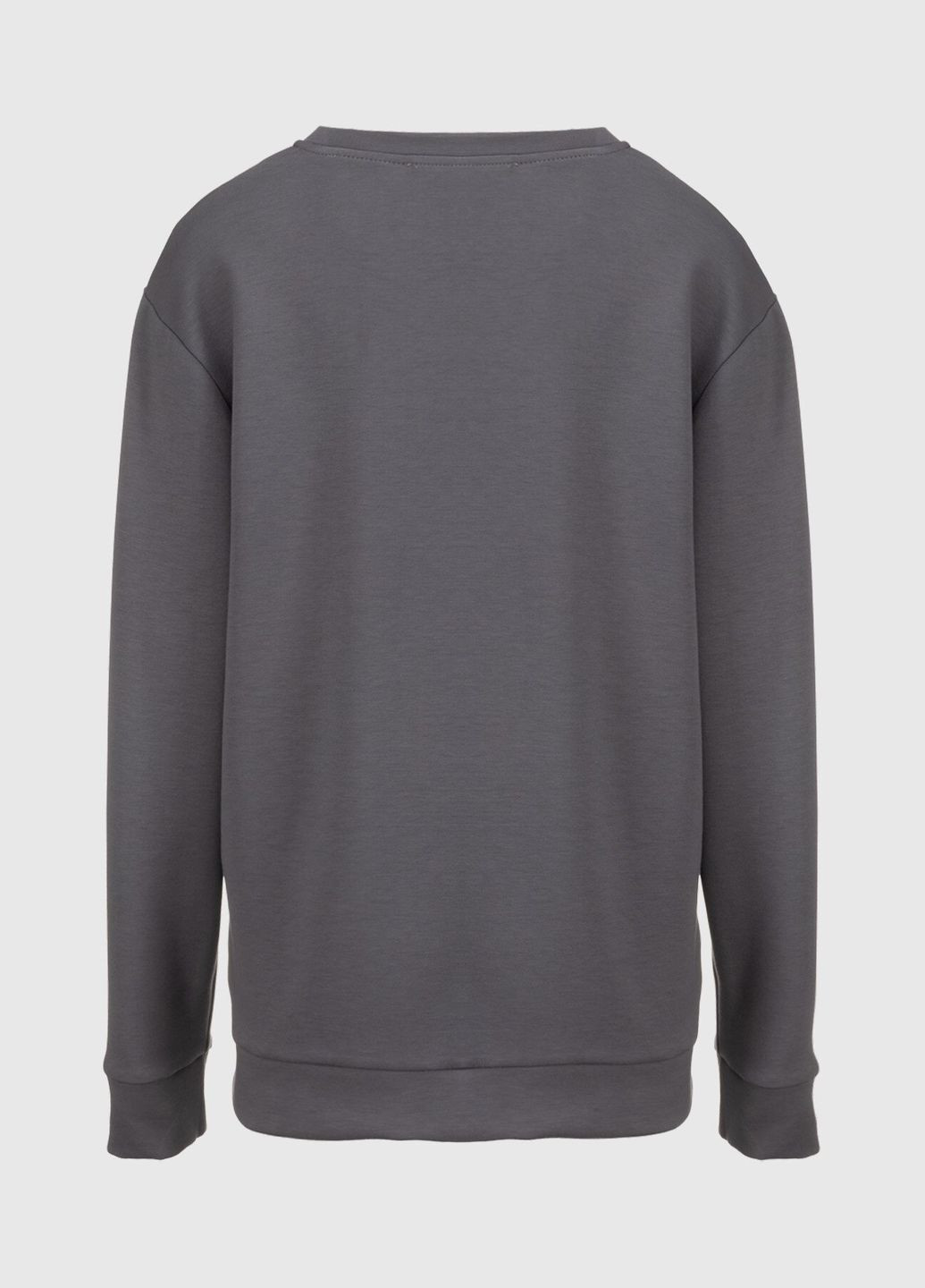 Графитовый свитшот однотонный женский 242124-k графитовый (2000990662019d) shop (2000990662019) (362895760)