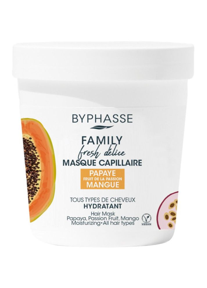 Маска для всех типов волос Family Fresh Delice, с папаей, маракуей и манго, 250 мл () Byphasse 775205 (328397570)