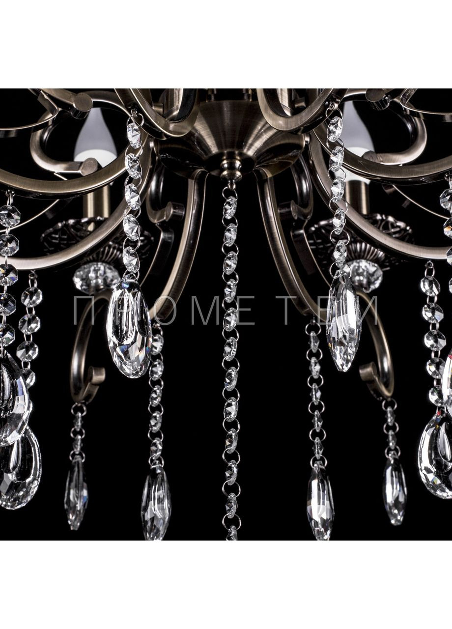 Классическая люстра "свеча" на цепи на 8 лампочек (античная бронза) N2235/8/AB No Brand (352230128)