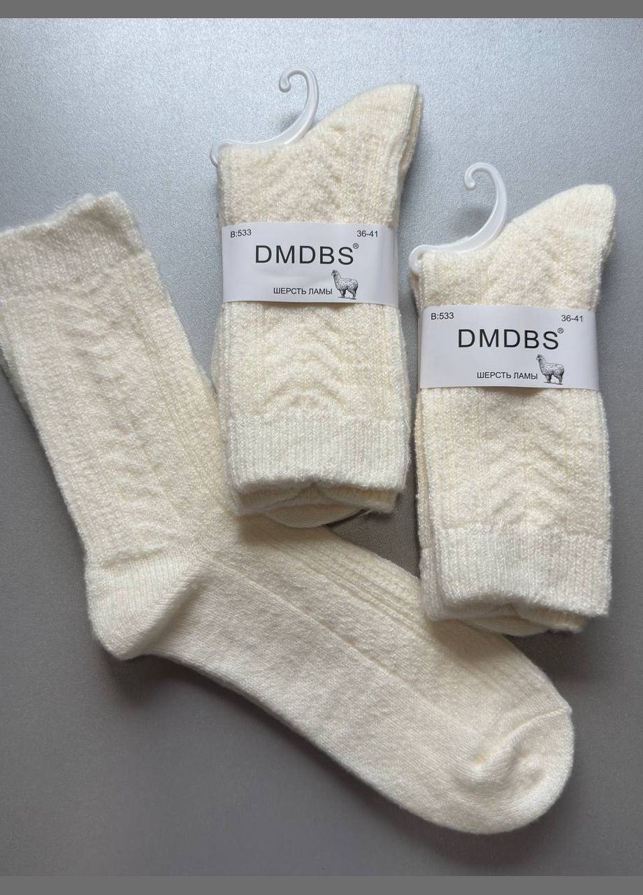 Молочні 1 пара шерстяні високі теплі шкарпетки молочні, шерсть ламиі DMDBS (337516772)