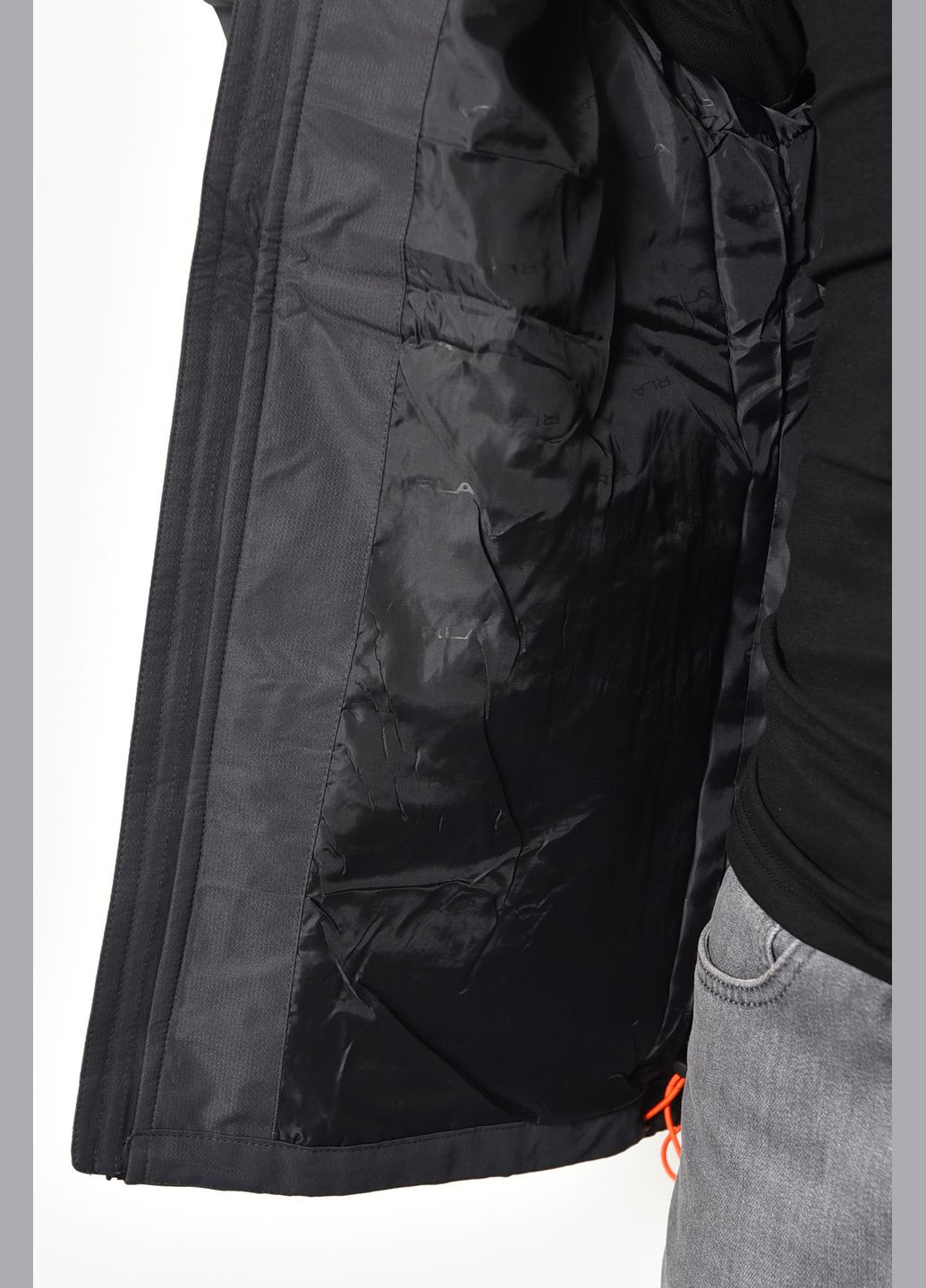Сіра демісезонна куртка чоловiча демicезонна сірого кольору Let's Shop