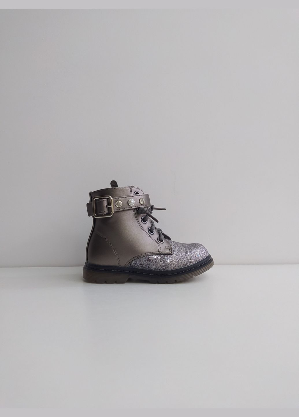 Серебряные демисезонные ботинки 21 г 13,5 см серебряный артикул д240 Weestep