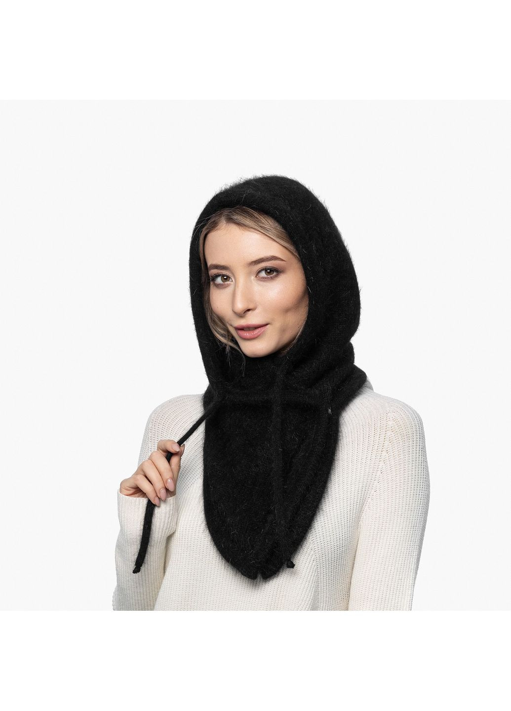 Капор женский ангора черный GLORIS LuckyLOOK 255-418 (322789543)