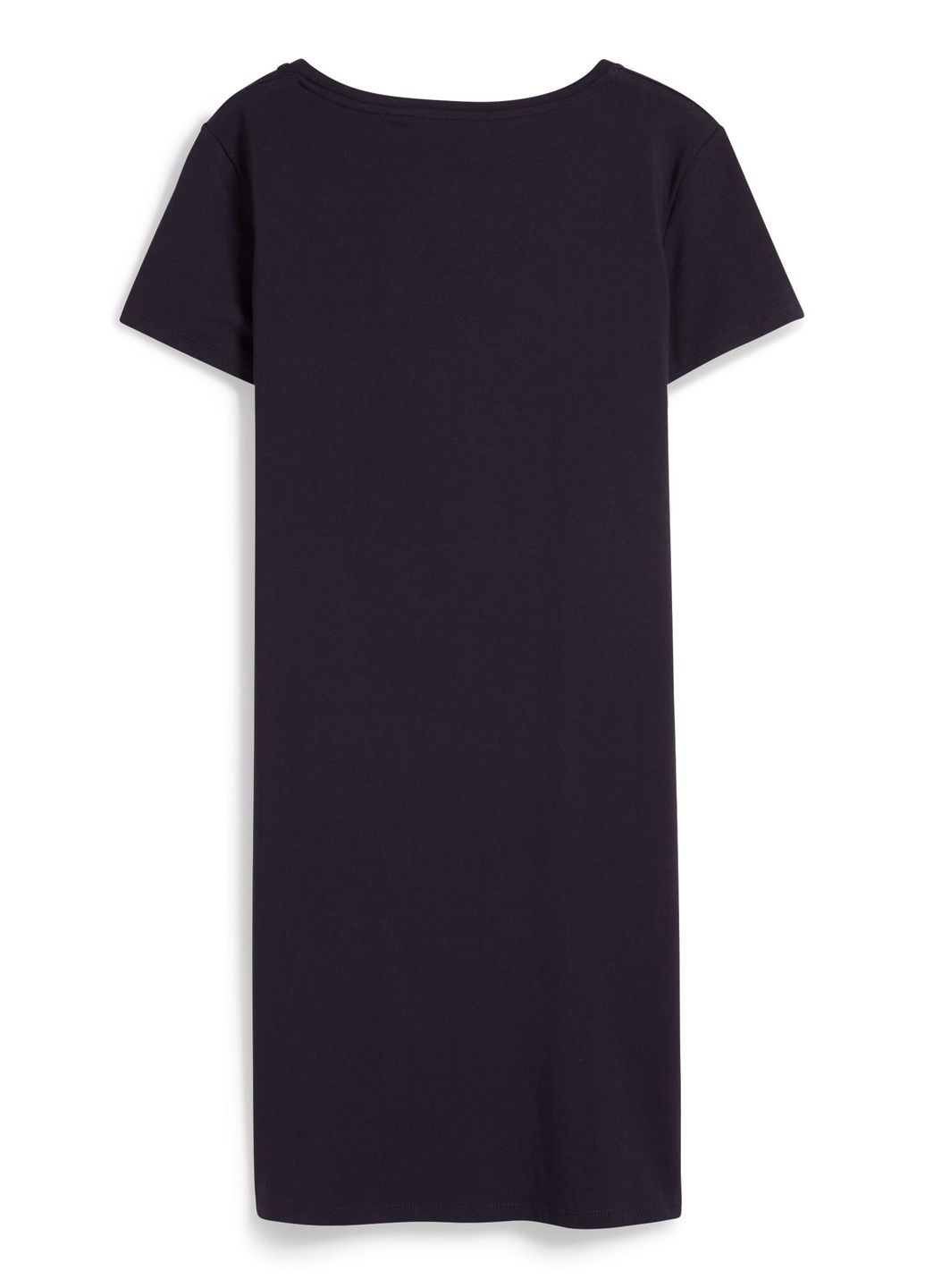 Темно-синя кежуал сукня-футболка з бавовни C&A однотонна