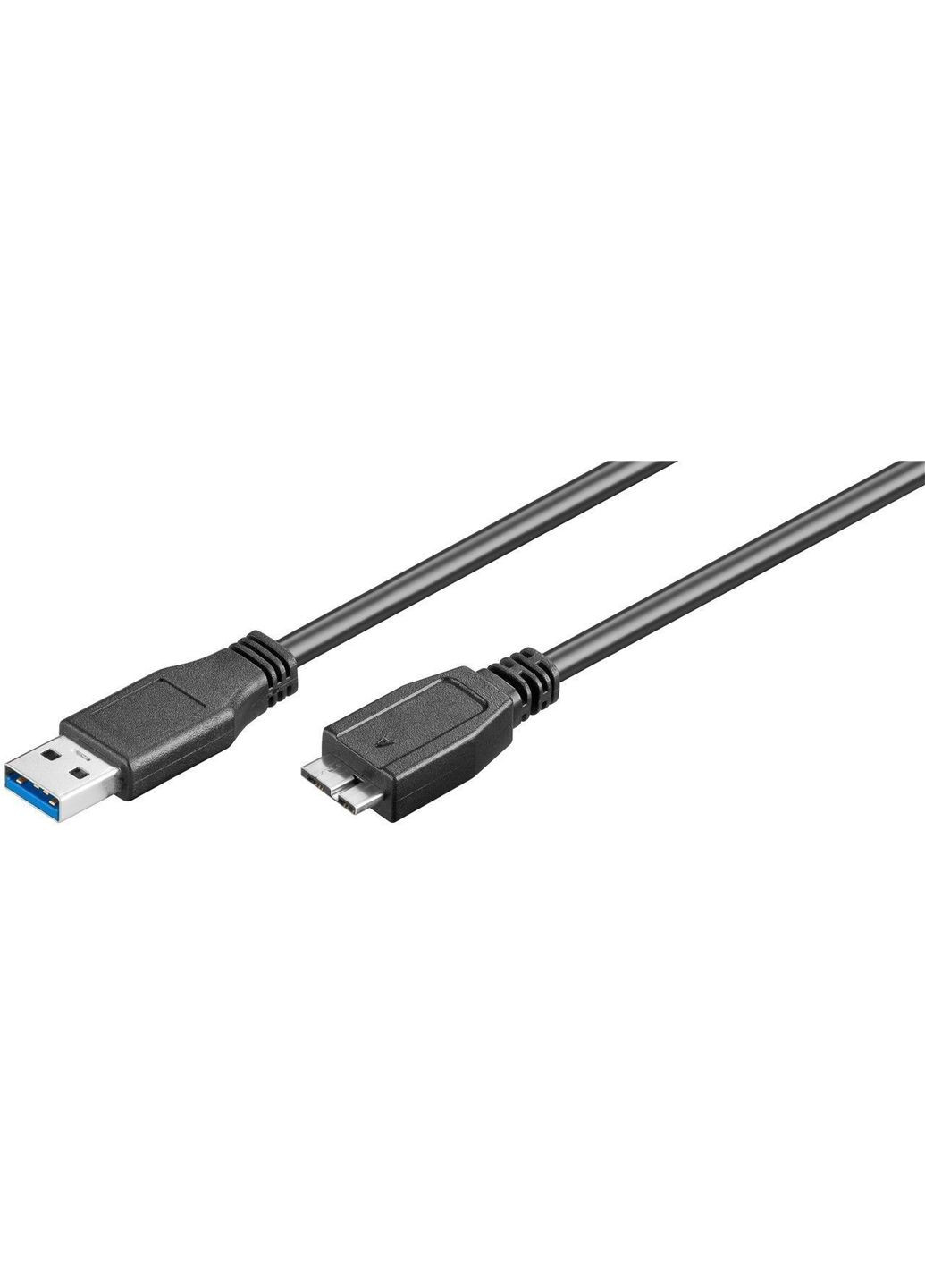 Кабель устройств USB3.0 A microB M/M (папа/папа) 1.8m 2xShielded D=5.0mm Certified Cu Goobay (369645425)
