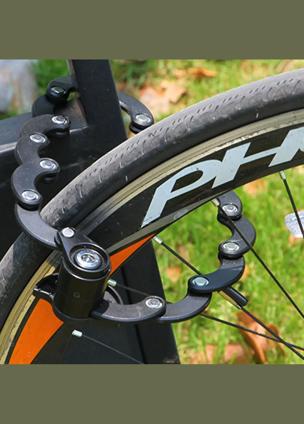 Замок складний для велосипеда сегментний велозамок з кріпленням SG-17 No Brand (307289065)