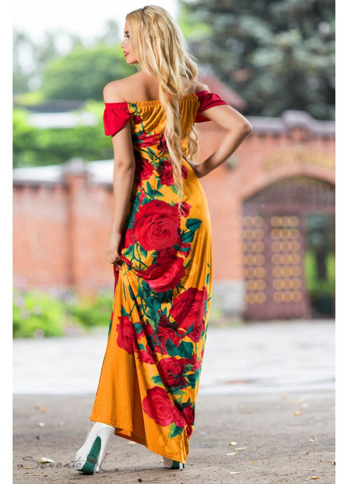 Гірчична сукня 634.1785 Seventeen