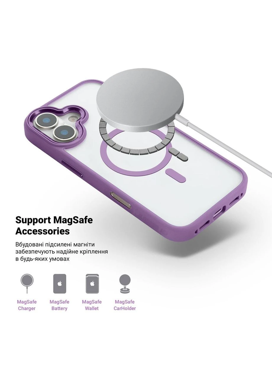 Чохол Unit MagSafe для Apple iPhone 16 Plus Violet (ARM79295) KLB ArmorStandart (390140079)