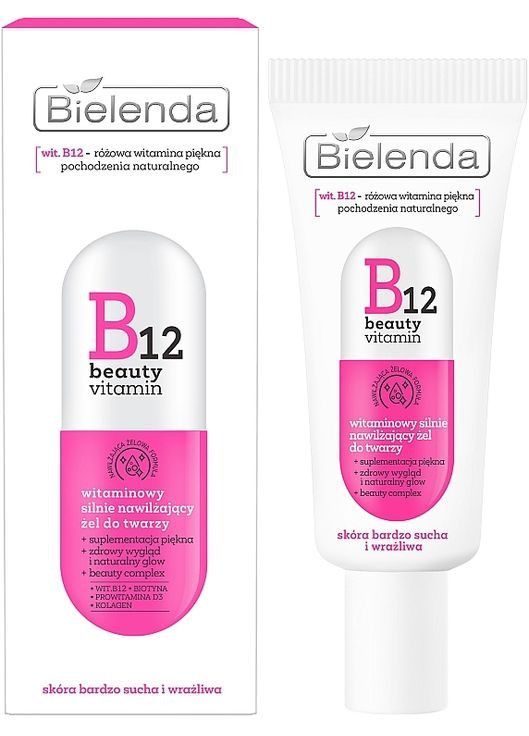 Увлажняющий гель для лица B12 Beauty Vitamin Moisturizing Face Gel 50ml (1233788-134467) Bielenda (368633773)