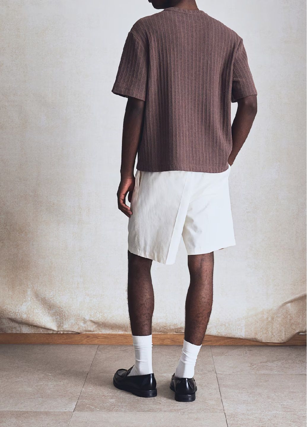 Светло-коричневая футболка H&M