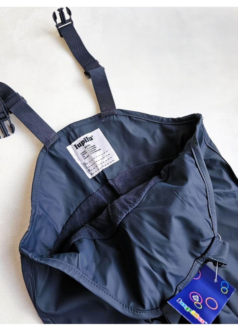 Дождевик детский костюм на флисе грязепруф Lupilu Куртка та Напівкомбінезон (351375989)